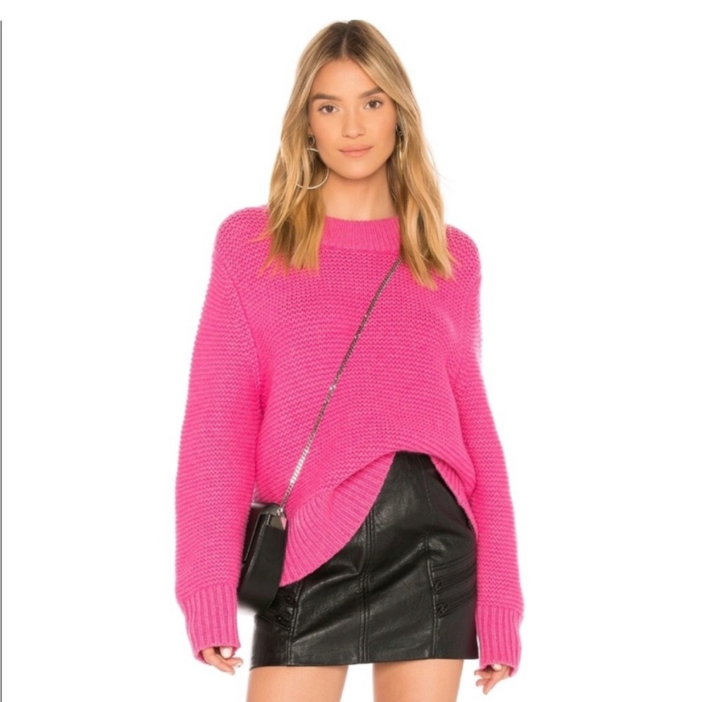 Joie Chunky Pink Knit Sweater Small